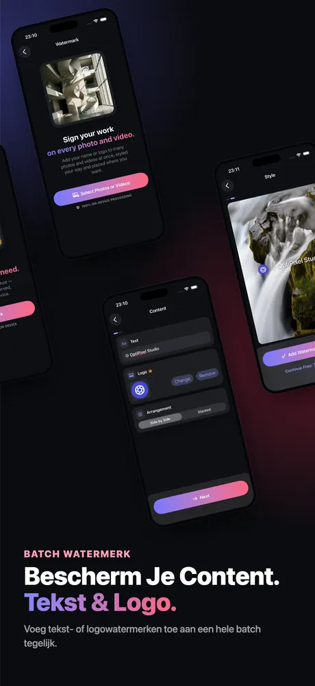 App Store-screenshot van OptiPixel 5