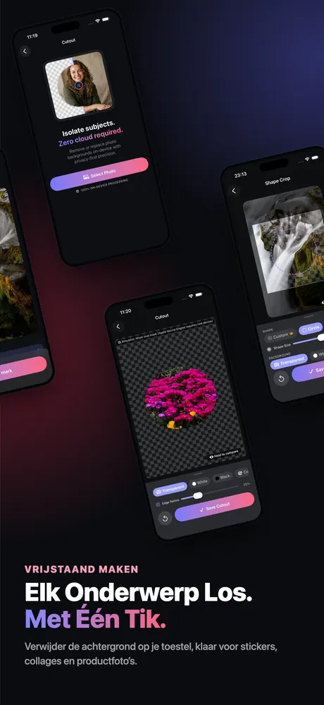App Store-screenshot van OptiPixel 8